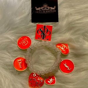 Tangerine design beaded bracelets